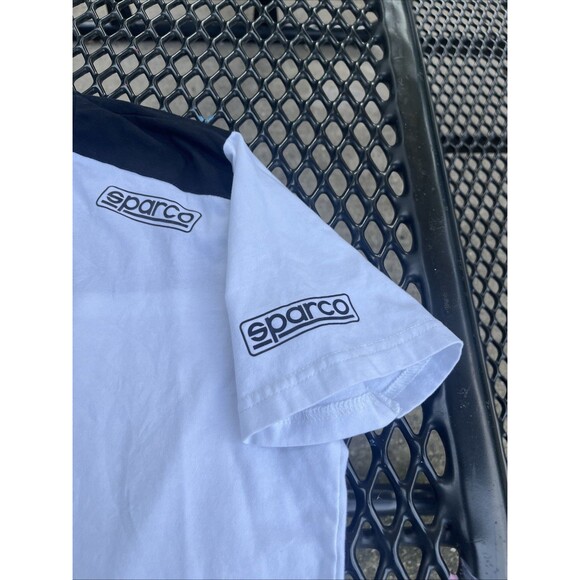 Sparco KCP Racing Logo Men's Black/Red Soft Fabric T-Shirt Size Large - Picture 7 of 13